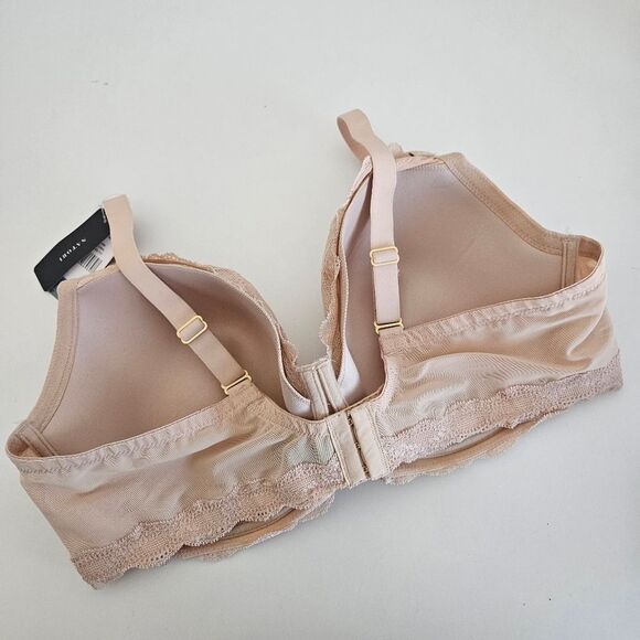NWT Natori Lace Pure Allure Full Underwire Contour Bra 736099 Natural 42DDD - Picture 4 of 7